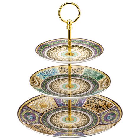 versace cake stand|Versace Barocco Mosaic Cake Stand .